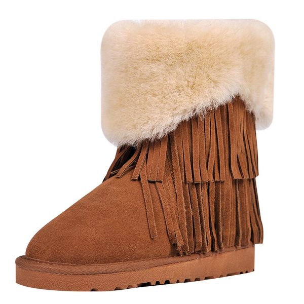boots fashion tassel snow for women warm winter genuine cowhide leather female non-slip shoes woman, Black
boots fashion tassel snow for women warm winter genuine cowhide leather female non-slip shoes woman, Black
