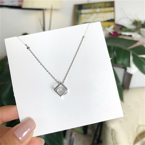 2020 fashion necklace jewelry gift hollow square cube zirconia necklace pendant for women vintage punk geometric chain, Silver
2020 fashion necklace jewelry gift hollow square cube zirconia necklace pendant for women vintage punk geometric chain, Silver