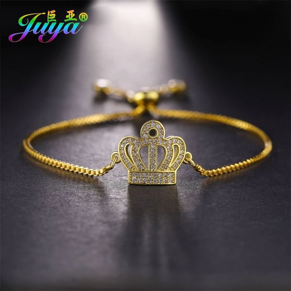 charm bracelets juya adjustable slider chain supplies gold//rose gold micro pave zircon angel star crown bracelet for women girl, Golden;silver
charm bracelets juya adjustable slider chain supplies gold//rose gold micro pave zircon angel star crown bracelet for women girl, Golden;silver