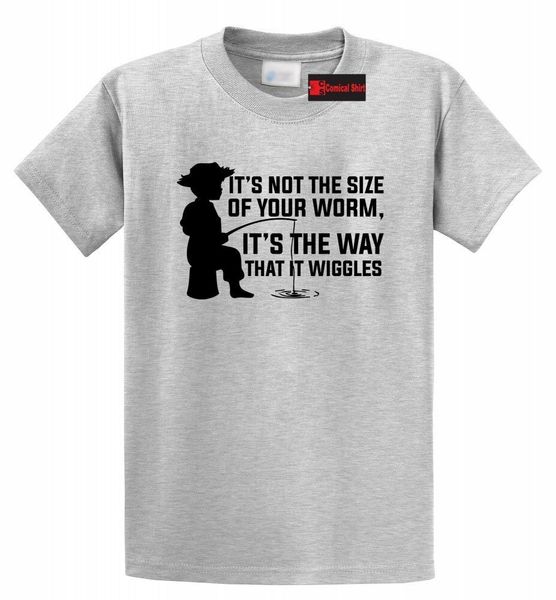not size of worm way it wiggles funny fishing t shirt father dad gift fish tee 
not size of worm way it wiggles funny fishing t shirt father dad gift fish tee