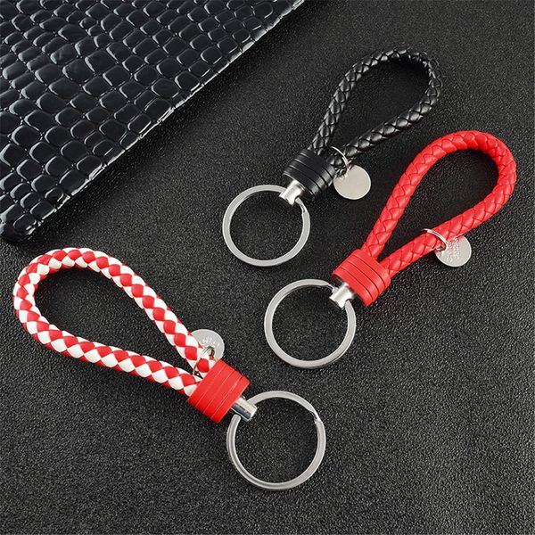 30 colors braided leather keychain handmade woven key chain diy pendant car key ring keychains for men women small gift jewelry, Silver
30 colors braided leather keychain handmade woven key chain diy pendant car key ring keychains for men women small gift jewelry, Silver