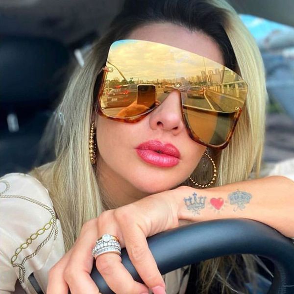 oversized semi rimless square sunglasses women 2020 new gradient mirror shades one piece men sunglasses with case, White;black
oversized semi rimless square sunglasses women 2020 new gradient mirror shades one piece men sunglasses with case, White;black
