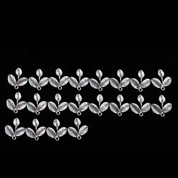 20 pieces alloy three leaves charms pendant for, Black
20 pieces alloy three leaves charms pendant for, Black