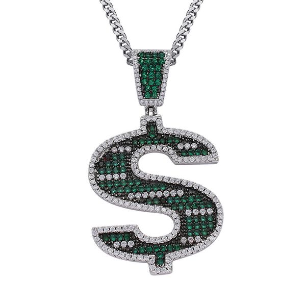 pendant necklaces hip hop green cz stone paved bling iced out us dollar money sign pendants necklace for men rapper jewelry, Silver
pendant necklaces hip hop green cz stone paved bling iced out us dollar money sign pendants necklace for men rapper jewelry, Silver