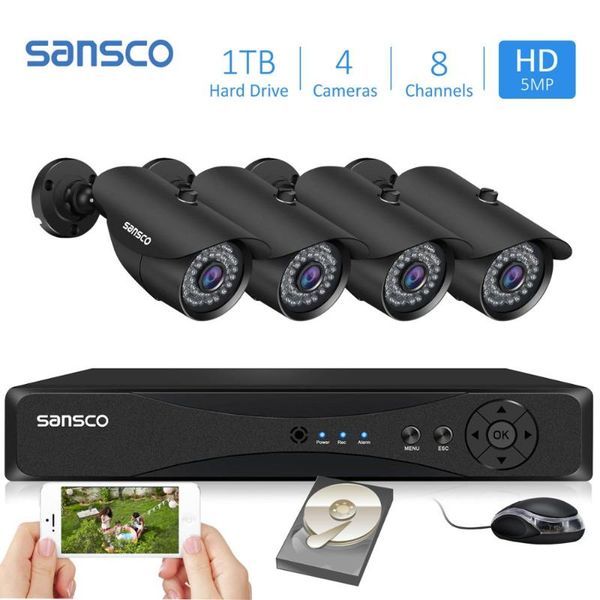 sansco cctv surveillance security camera system 8 channel hdmi 5in1 dvr with 4x 5mp indoor outdoor weatherproof cameras
sansco cctv surveillance security camera system 8 channel hdmi 5in1 dvr with 4x 5mp indoor outdoor weatherproof cameras