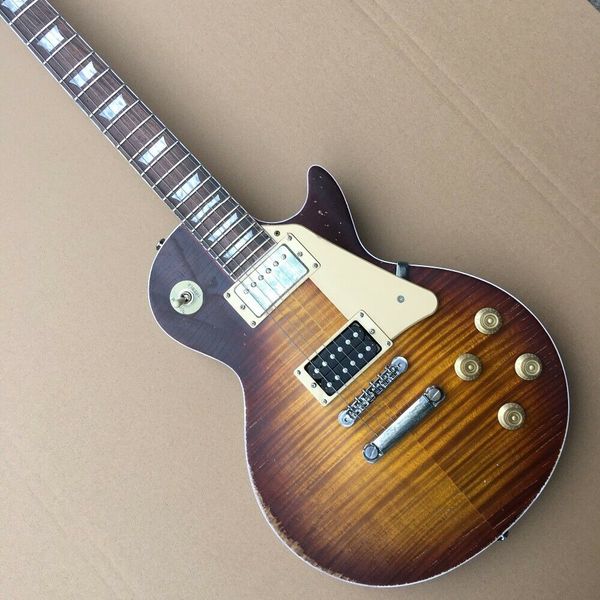 relic aged tobacco sunburst flamed maple electric guitar vintage custom standard chrome hardware china electric guitars
relic aged tobacco sunburst flamed maple electric guitar vintage custom standard chrome hardware china electric guitars