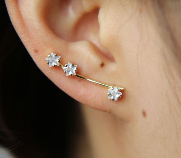 brinco direct selling earings earrings fashion 2020 new design ear climber long three sweep girl women simple stunning11, Golden;silver
brinco direct selling earings earrings fashion 2020 new design ear climber long three sweep girl women simple stunning11, Golden;silver