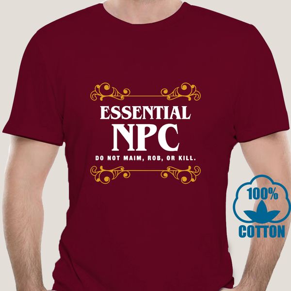 2294a men tshirt essential npc non playable character gaming t shirt printed t-shirt tees top
2294a men tshirt essential npc non playable character gaming t shirt printed t-shirt tees top