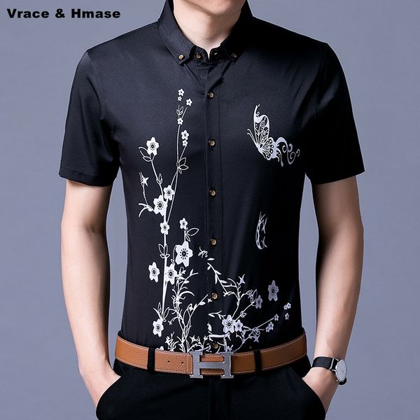 men's casual shirts chinese style flowers and birds pattern printing fashion slim men shirt summer arrival quality cotton short sleeve, White;black
men's casual shirts chinese style flowers and birds pattern printing fashion slim men shirt summer arrival quality cotton short sleeve, White;black