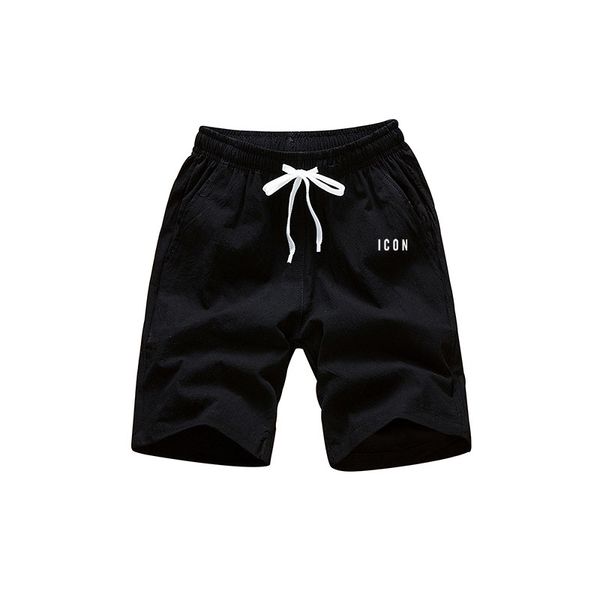 men's shorts summer men casual loose sports brand knitted straight fashion printed drawstring beach, White;black
men's shorts summer men casual loose sports brand knitted straight fashion printed drawstring beach, White;black