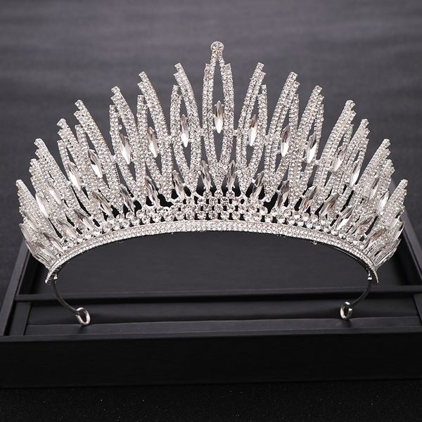 trendy rhinestone crystal silver color wedding crown queen bridal tiara women beauty pageant bridal hair accessories jewelry, Golden;silver
trendy rhinestone crystal silver color wedding crown queen bridal tiara women beauty pageant bridal hair accessories jewelry, Golden;silver