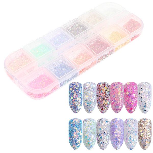 1 box холо nail art блеск хлопья русалка шестигранной блестки блестящий хром пигмент пудра для гель nail art decoration совет, Silver;gold
1 box холо nail art блеск хлопья русалка шестигранной блестки блестящий хром пигмент пудра для гель nail art decoration совет, Silver;gold