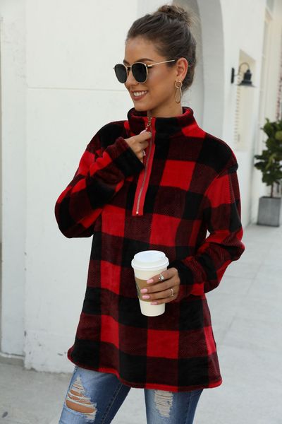 autumn buffalo plaid christmas red women fleece sweatshirt pullover long sleeve fashion new plaid lady shirts, Black
autumn buffalo plaid christmas red women fleece sweatshirt pullover long sleeve fashion new plaid lady shirts, Black