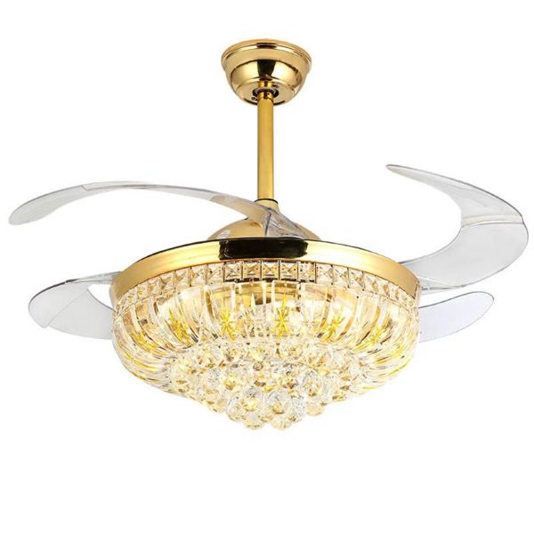 42 inch bedroom invisible crystal ceiling fans with led light and remote,indoor ceiling light with 4 retractable abs blades fans
42 inch bedroom invisible crystal ceiling fans with led light and remote,indoor ceiling light with 4 retractable abs blades fans