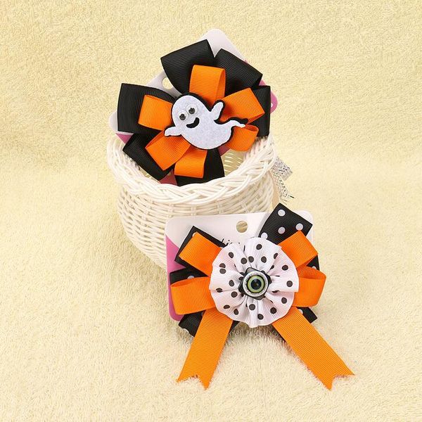 100pcs/lot halloween grosgrain ribbon bows with clip ghost girl pinwheel hair clips hair pin accessor, Slivery;white
100pcs/lot halloween grosgrain ribbon bows with clip ghost girl pinwheel hair clips hair pin accessor, Slivery;white