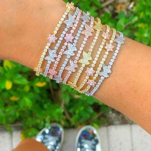2020 summer design jewelry gold filled pink us purple flower romantic bracelet women girl delicate fashion gift, Black
2020 summer design jewelry gold filled pink us purple flower romantic bracelet women girl delicate fashion gift, Black