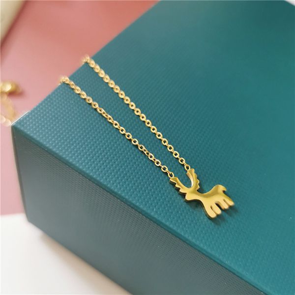 cute stainless steel deer elk necklace for women girls gold ghristmas necklaces pendants party jewelry female gifts, Silver
cute stainless steel deer elk necklace for women girls gold ghristmas necklaces pendants party jewelry female gifts, Silver