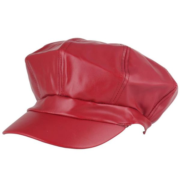 vintage beret women girl cap elegant lady solid red/black pu leather retro hats, Blue;gray
vintage beret women girl cap elegant lady solid red/black pu leather retro hats, Blue;gray