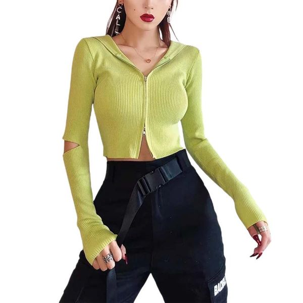 women's hoodies & sweatshirts spring autumn long sleeve knitwear casual tight v-neck fashion blouse zipper vertical stripes top, Black
women's hoodies & sweatshirts spring autumn long sleeve knitwear casual tight v-neck fashion blouse zipper vertical stripes top, Black