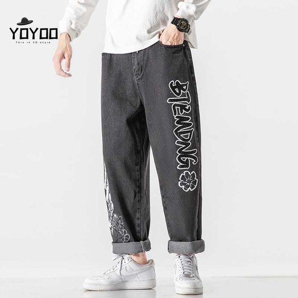 men's jeans yoyoo autumn men clothing cotton oversized streetwear baggy casual loose jean cargo pants man, Blue
men's jeans yoyoo autumn men clothing cotton oversized streetwear baggy casual loose jean cargo pants man, Blue