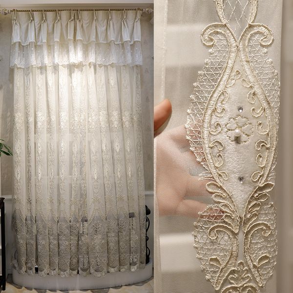 curtain & drapes european and american high-quality luxury white embroidered voile for living room windows villa tulle bedroom els
curtain & drapes european and american high-quality luxury white embroidered voile for living room windows villa tulle bedroom els