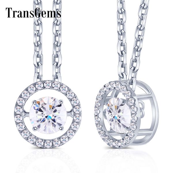 transgems 14k 585 white gold center 1ct ct 6.5mm f color moissanite floating setting pendant necklace for women gold jewelry y200620, Silver
transgems 14k 585 white gold center 1ct ct 6.5mm f color moissanite floating setting pendant necklace for women gold jewelry y200620, Silver