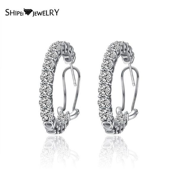 hoop & huggie shipei 925 sterling silver created moissanite diamonds round earrings wedding fine jewelry engagement white gold, Golden;silver
hoop & huggie shipei 925 sterling silver created moissanite diamonds round earrings wedding fine jewelry engagement white gold, Golden;silver