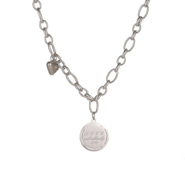 verdandi fashion letters pendant necklace for woman cute silver color sequins alloy round necklace heart wedding jewelry
verdandi fashion letters pendant necklace for woman cute silver color sequins alloy round necklace heart wedding jewelry