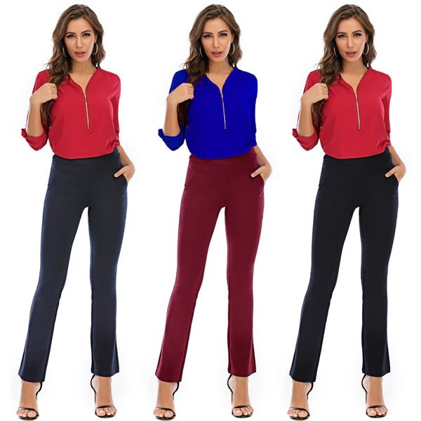 cross border new style women's knitted trousers europe and america selling versatile slimming bell-bottom pants amazon s, White
cross border new style women's knitted trousers europe and america selling versatile slimming bell-bottom pants amazon s, White