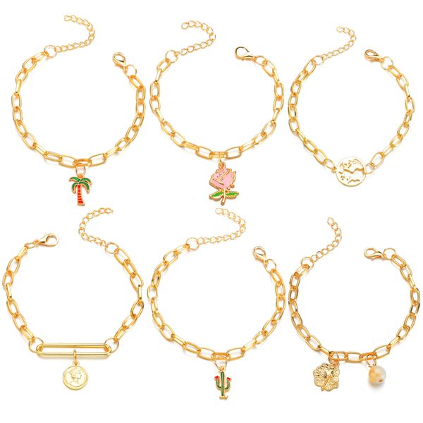 link, chain trendy bride wedding bracelet & bangles hip hop jewelry cut flower plant bracelets for women/men party, Black
link, chain trendy bride wedding bracelet & bangles hip hop jewelry cut flower plant bracelets for women/men party, Black