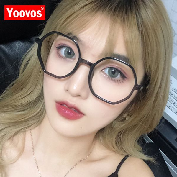 sunglasses yoovos 2021 big frame glasses women anti-blue light round reading for women/men luxury eyeglasses fashion gafas de mujer, White;black
sunglasses yoovos 2021 big frame glasses women anti-blue light round reading for women/men luxury eyeglasses fashion gafas de mujer, White;black