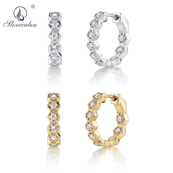 hoop & huggie slovecabin 925 sterling silver good honeycomb huggies crystal cz zircon loops circle fashion women engament jewelry gift, Golden;silver
hoop & huggie slovecabin 925 sterling silver good honeycomb huggies crystal cz zircon loops circle fashion women engament jewelry gift, Golden;silver