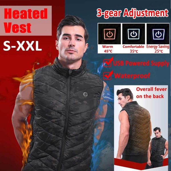 efficient men women outdoor 3 speed thermostat usb infrared heating vest jacket winter electric thermal warm clothing waistcoat, Gray;blue
efficient men women outdoor 3 speed thermostat usb infrared heating vest jacket winter electric thermal warm clothing waistcoat, Gray;blue