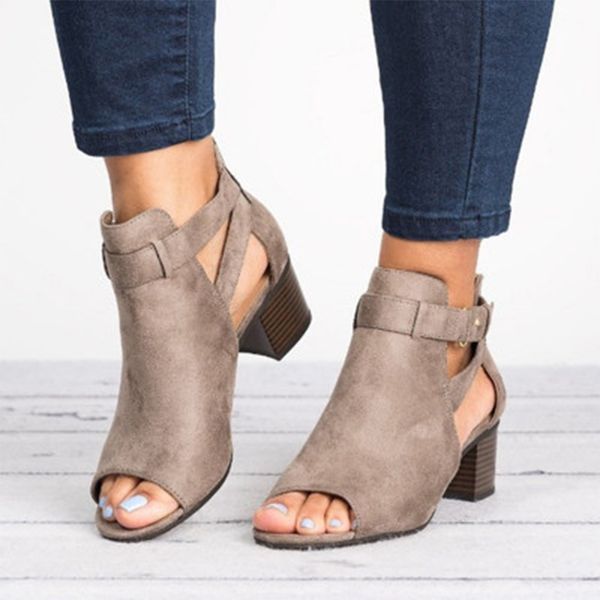 summer woman zipper sandals female buckle shoes ladies peep toe women rome solid thick heel women's fashion footwear plus size, Black
summer woman zipper sandals female buckle shoes ladies peep toe women rome solid thick heel women's fashion footwear plus size, Black