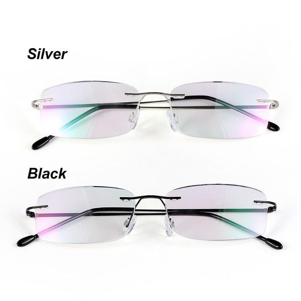 health care reading glasses for elder rimless ultra-light memory titanium eyeglasses magnetic rectangular eyewear accessories, White;black
health care reading glasses for elder rimless ultra-light memory titanium eyeglasses magnetic rectangular eyewear accessories, White;black