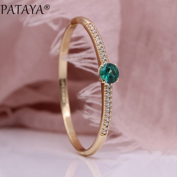 bangle pataya women bangles 585 rose gold green round natural zircon fashion jewelry wedding gift party luxury fine oval, Black
bangle pataya women bangles 585 rose gold green round natural zircon fashion jewelry wedding gift party luxury fine oval, Black