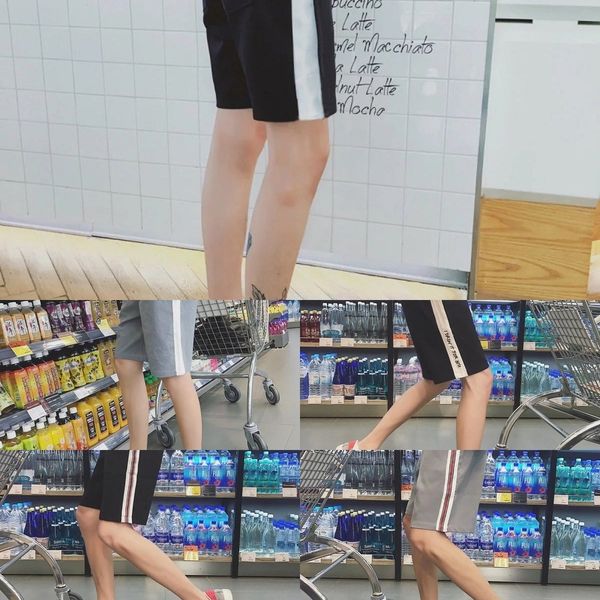 2019 new korean style casual shorts trendy student ankle-length shorts beach pants bfstyle cropped pants men's couple loose beach 1yise, Blue
2019 new korean style casual shorts trendy student ankle-length shorts beach pants bfstyle cropped pants men's couple loose beach 1yise, Blue