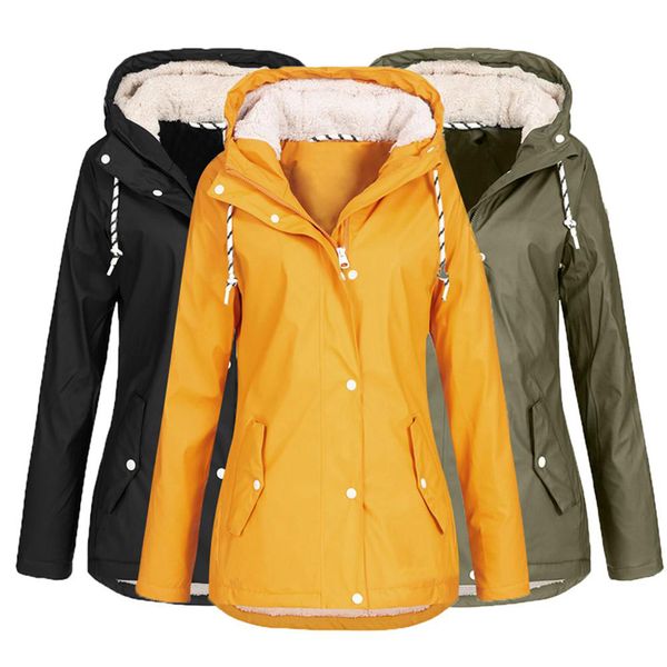 women's outdoor sports casual hiking bike jacket waterproof windproof fleece jacket mid length windbreaker cloak coat, Black;red
women's outdoor sports casual hiking bike jacket waterproof windproof fleece jacket mid length windbreaker cloak coat, Black;red