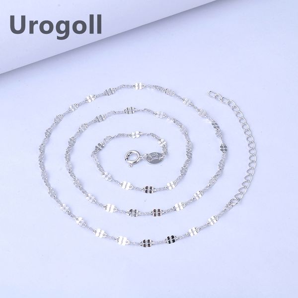 благородные стерлинговое серебро цепи ювелирного изделия подлинного pure 925 цепочки колье серебряного для женщин девушки розового золота ож, Silver
благородные стерлинговое серебро цепи ювелирного изделия подлинного pure 925 цепочки колье серебряного для женщин девушки розового золота ож, Silver