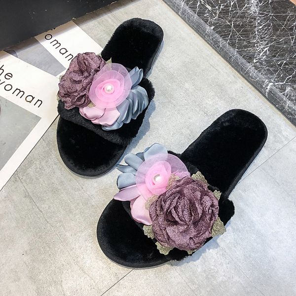 slippers 2021 floral furry slipper women wool soft comfortable fashion house shoes bedroom slides female flats zapatos mujer, Black
slippers 2021 floral furry slipper women wool soft comfortable fashion house shoes bedroom slides female flats zapatos mujer, Black