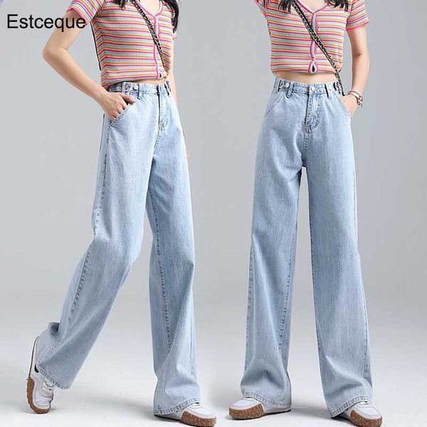 new women wide-leg jeans loose korean high waist slimming straight blue denim pants women streetwear trousers
new women wide-leg jeans loose korean high waist slimming straight blue denim pants women streetwear trousers
