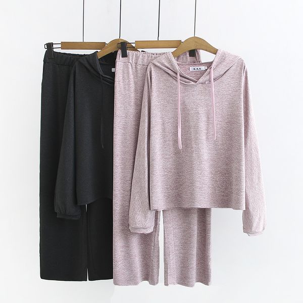 plus size two piece set women summer 2020 new korean style long sleeve hooded pants set quick-dry cotton casual sports suit, Gray
plus size two piece set women summer 2020 new korean style long sleeve hooded pants set quick-dry cotton casual sports suit, Gray