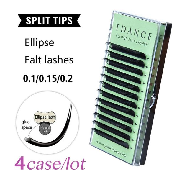 false eyelashes tdance 4cases/lot flat ellipse eyelash extensions split tips shaped natural light
false eyelashes tdance 4cases/lot flat ellipse eyelash extensions split tips shaped natural light