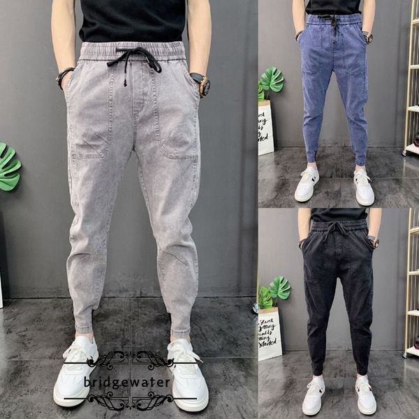 men's pants ankle-length casual pants trend all-match slim fit harlan jeans summer thin stylish fashion, Blue
men's pants ankle-length casual pants trend all-match slim fit harlan jeans summer thin stylish fashion, Blue