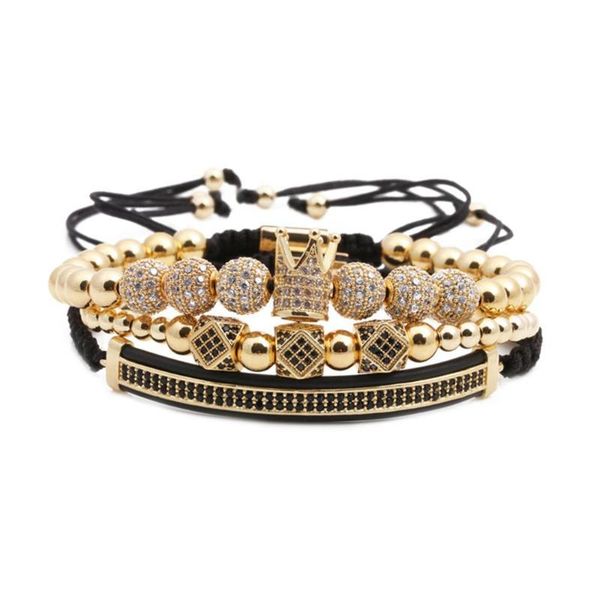 3pcs/set hip hop gold crown bracelets cubic micro pave cz ball charm braided braiding for man women luxury jewelry, Golden;silver
3pcs/set hip hop gold crown bracelets cubic micro pave cz ball charm braided braiding for man women luxury jewelry, Golden;silver