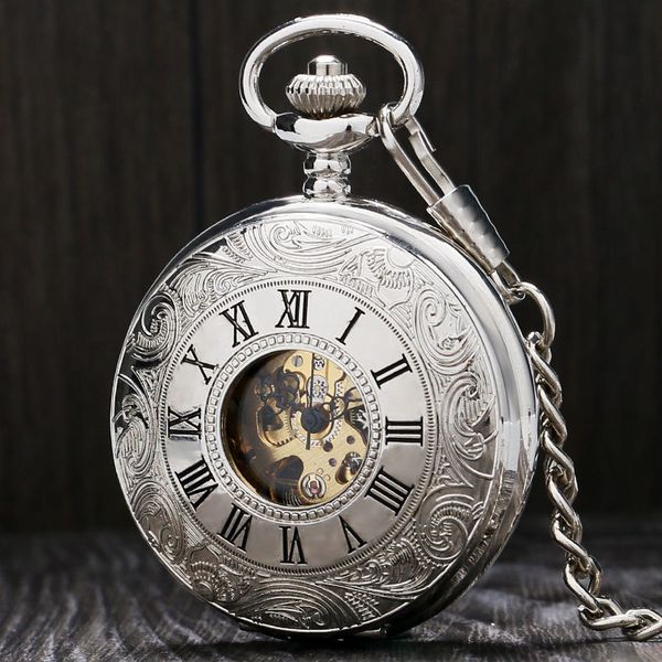 vintage silver roman number mechanical pocket watch double open hunter case fob watch p803c t200502, Slivery;golden
vintage silver roman number mechanical pocket watch double open hunter case fob watch p803c t200502, Slivery;golden