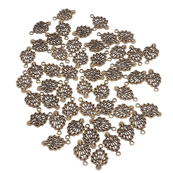 50pcs wholesale mini antique peacock charms loose beads diy jewelry crafting 19x12mm for earring bracelet dangle, Silver
50pcs wholesale mini antique peacock charms loose beads diy jewelry crafting 19x12mm for earring bracelet dangle, Silver
