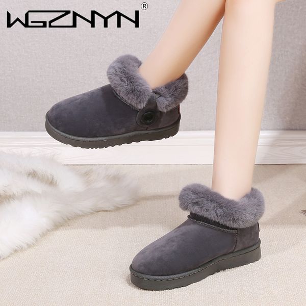 wgznyn 2020 women snow boots warm short fur plush winter ankle boot plus size platform ladies shoes female comfort drop shipping, Black
wgznyn 2020 women snow boots warm short fur plush winter ankle boot plus size platform ladies shoes female comfort drop shipping, Black