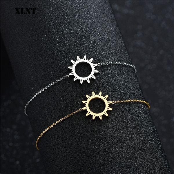 xlnt simple round bracelets for women gold charm with sun flower pattern geometric bracelets stainless steel jewelry, Golden;silver
xlnt simple round bracelets for women gold charm with sun flower pattern geometric bracelets stainless steel jewelry, Golden;silver
