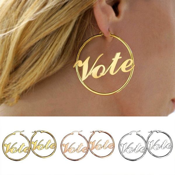 fashion big circle hollow vote earrings for women geometric round bohemian dangle earrings u.s. 2020 elections vote jewelry, Golden;silver
fashion big circle hollow vote earrings for women geometric round bohemian dangle earrings u.s. 2020 elections vote jewelry, Golden;silver